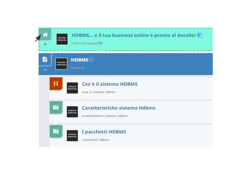 Per impostare la Homepage basta usare la funzione 